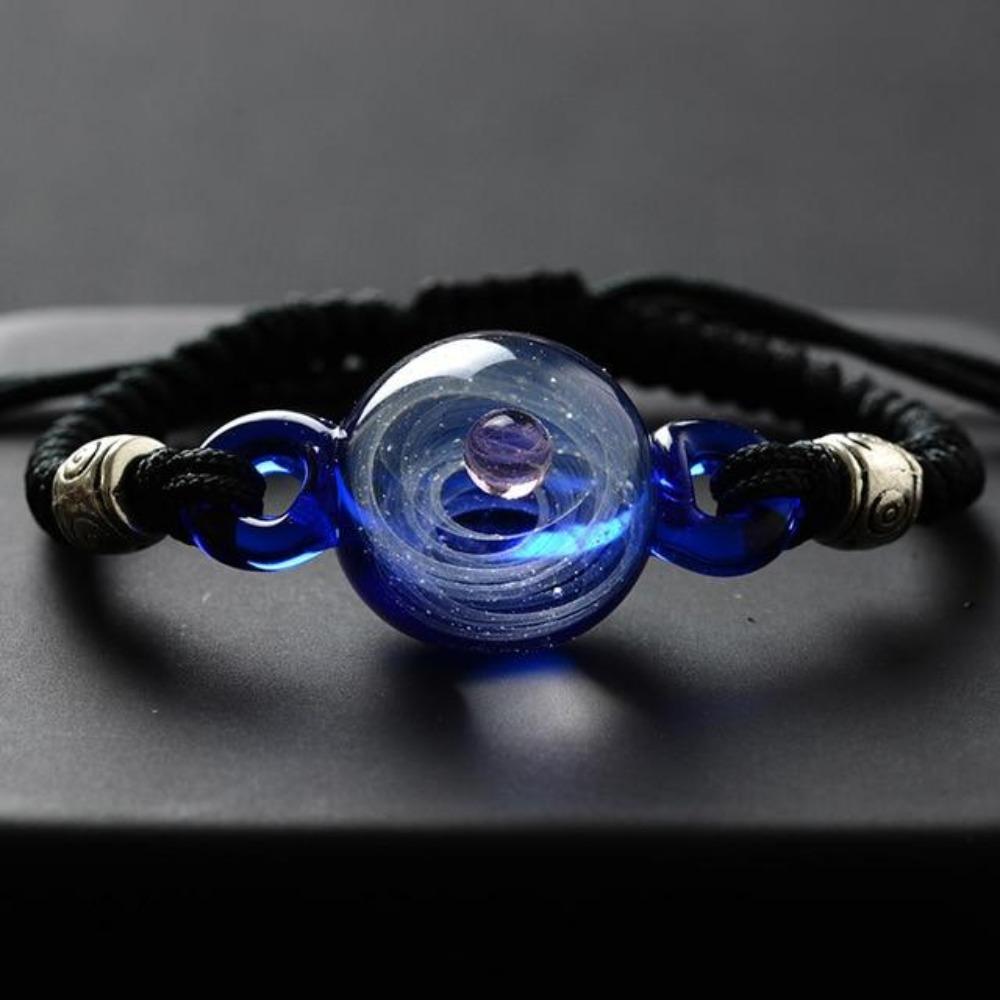 Galaxy Drop Glass Space Pendant Bracelet (8 Designs)