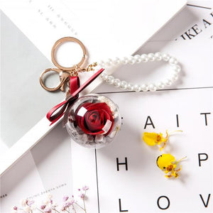 Immortal Enchanted Rose Sphere Key Chain (11 Designs)