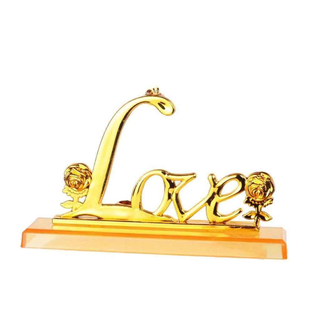 Shimmering Glitter 24k "Galaxy" Gold Rose "Love You For Life" Love Optional Display Stand