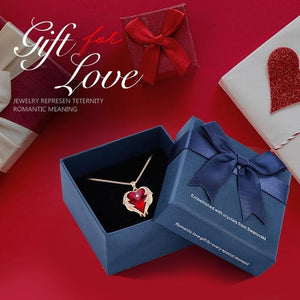 Swarovski® Crystal Angel Heart Pendant Necklace (9 Styles)