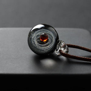 Galaxy Drop Glass Space Pendant Necklace (22 Designs)