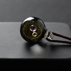 Galaxy Drop Glass Space Pendant Necklace (22 Designs)