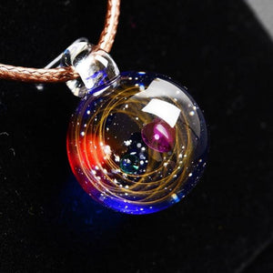 Galaxy Drop Glass Space Pendant Necklace (22 Designs)