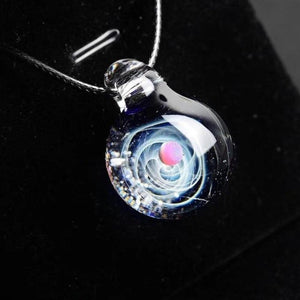 Galaxy Drop Glass Space Pendant Necklace (22 Designs)