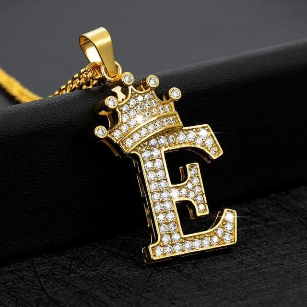 Royal Ice Personalized Letter Initial Custom Necklace