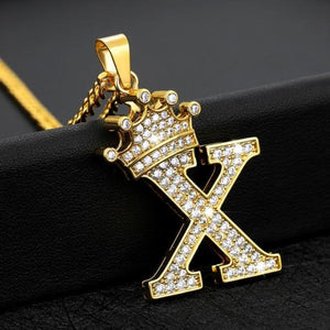 Royal Ice Personalized Letter Initial Custom Necklace