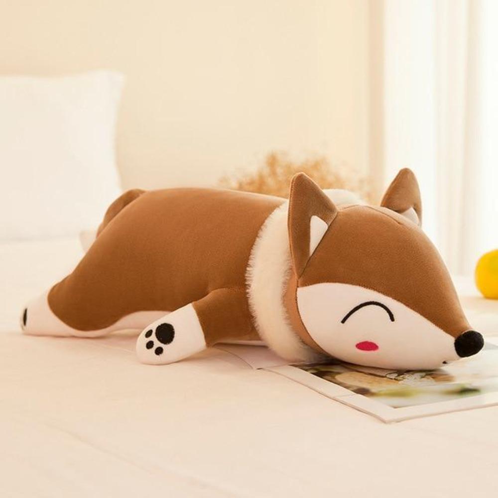 Love You Fox Pillow Plush 3D Stuffed Animal (3 Colors 2 Sizes)