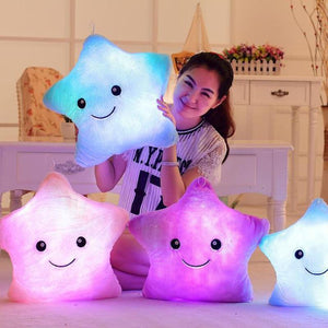 Glow Moon, Stars or Dolphin LED Light Up Plush 3D Stuffed Animal (5 Colors)