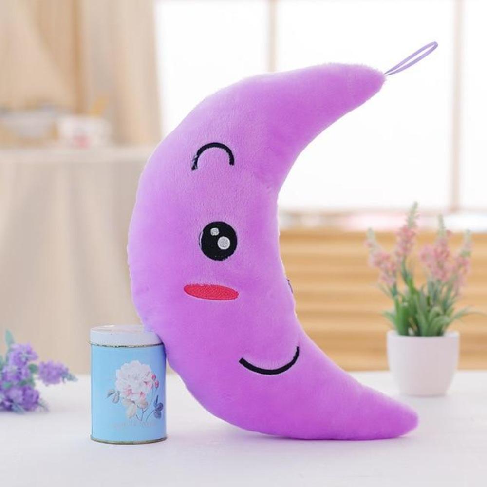 Glow Moon, Stars or Dolphin LED Light Up Plush 3D Stuffed Animal (5 Colors)