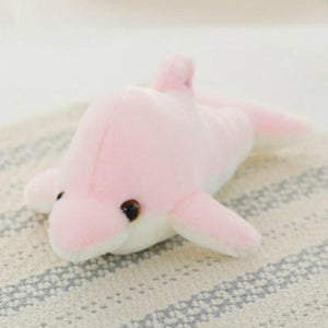 Glow Moon, Stars or Dolphin LED Light Up Plush 3D Stuffed Animal (5 Colors)