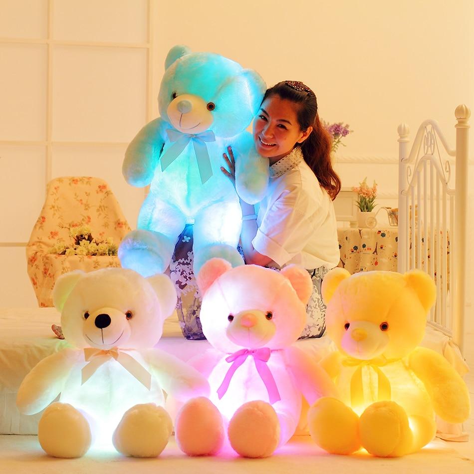 Glow Bear LED Light Up Plush 3D Stuffed Animal (4 Colors) 50cm