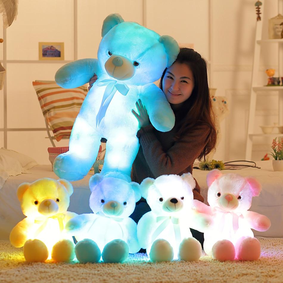 Glow Bear LED Light Up Plush 3D Stuffed Animal (4 Colors) 50cm