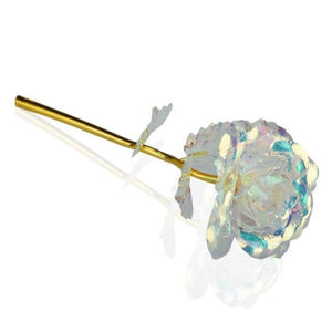 Triple Head Galaxy Enchanted Rose LED Glass Display (4 Colors)