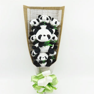 Panda Rose Teddy Bear Bouquet Enchanted Flower Box Included
