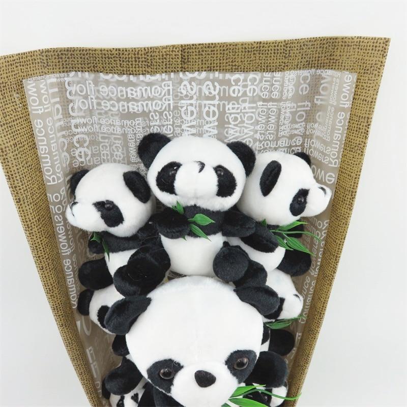 Panda Rose Teddy Bear Bouquet Enchanted Flower Box Included