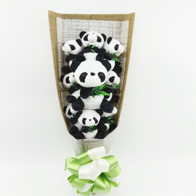 Panda Rose Teddy Bear Bouquet Enchanted Flower Box Included