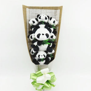 Panda Rose Teddy Bear Bouquet Enchanted Flower Box Included