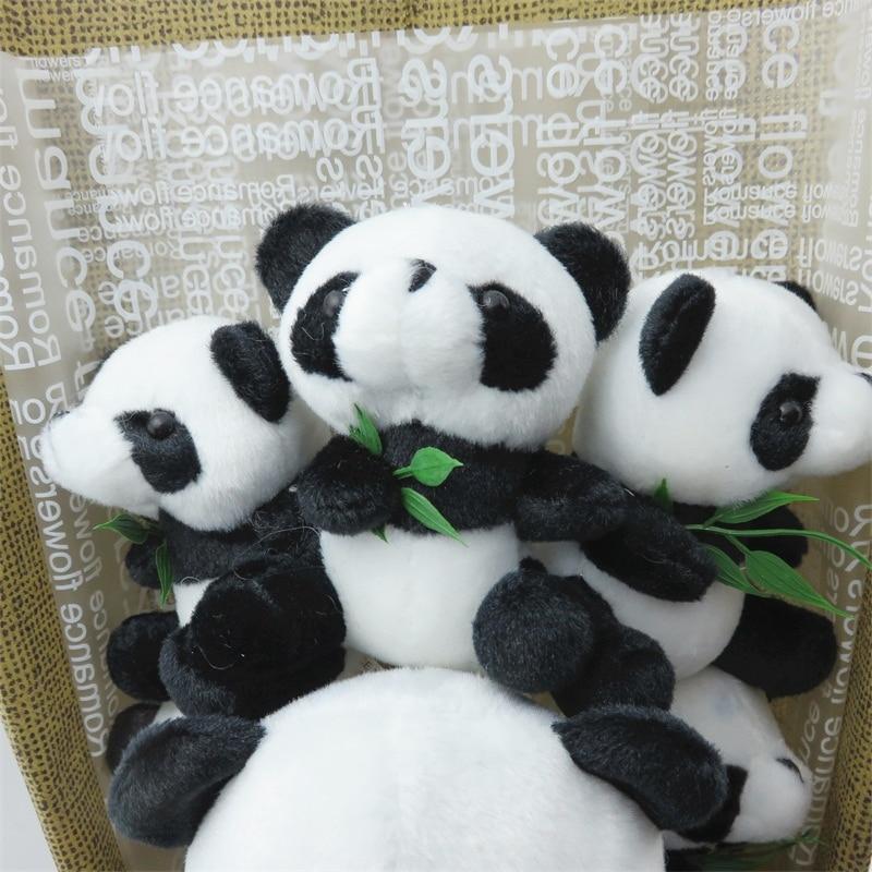 Panda Rose Teddy Bear Bouquet Enchanted Flower Box Included
