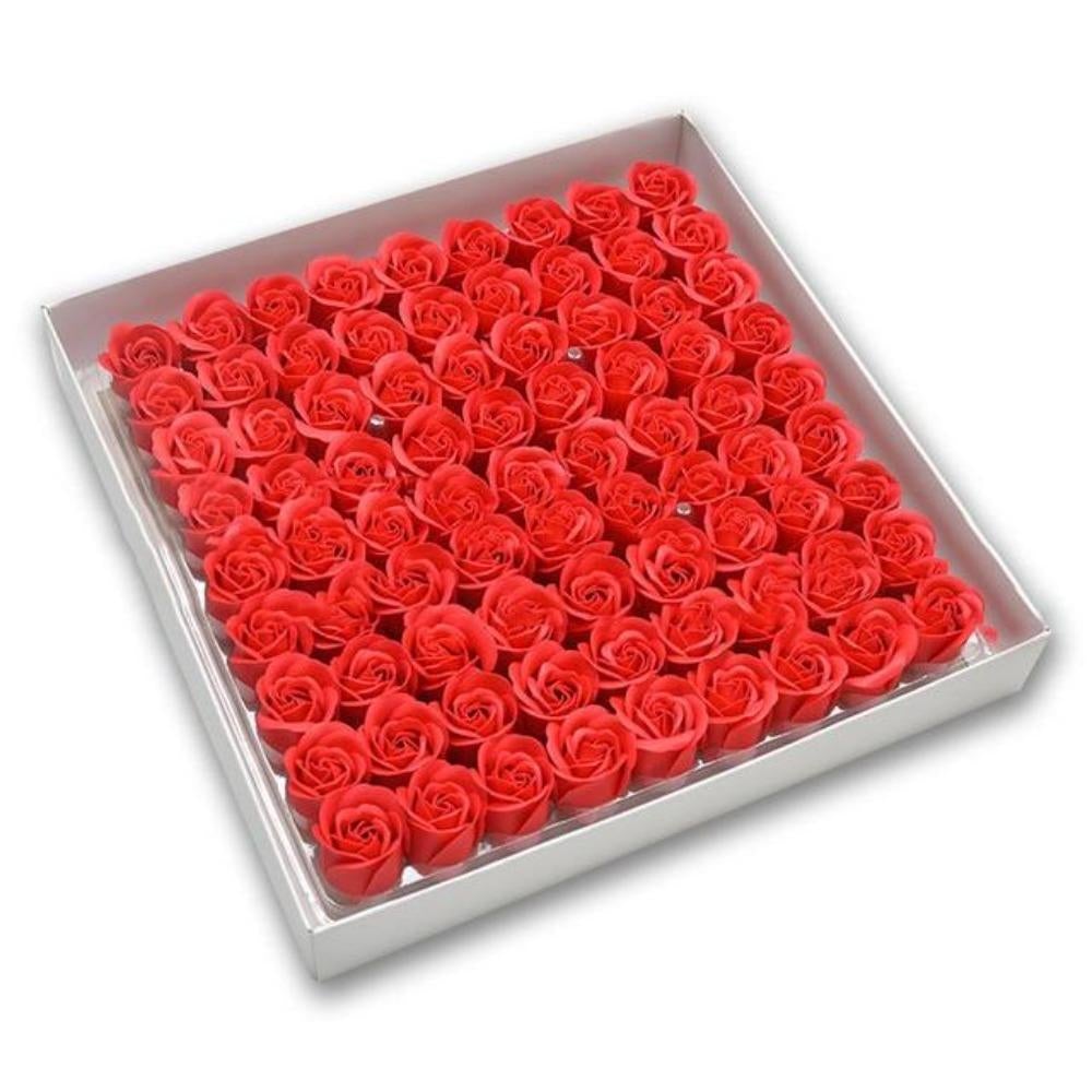 81 Piece Rose Scented Enchanted Soap Flower (19 Colors)