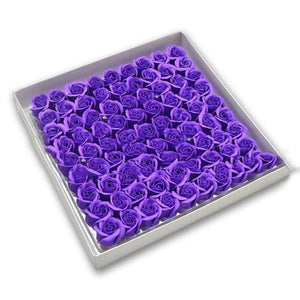 81 Piece Rose Scented Enchanted Soap Flower (19 Colors)
