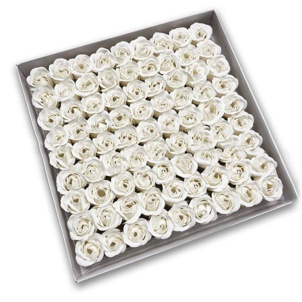 81 Piece Rose Scented Enchanted Soap Flower (19 Colors)