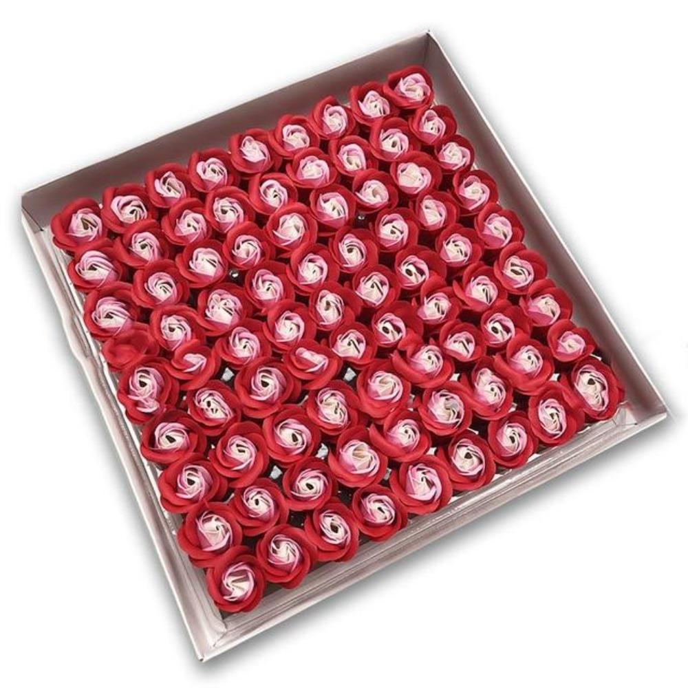81 Piece Rose Scented Enchanted Soap Flower (19 Colors)