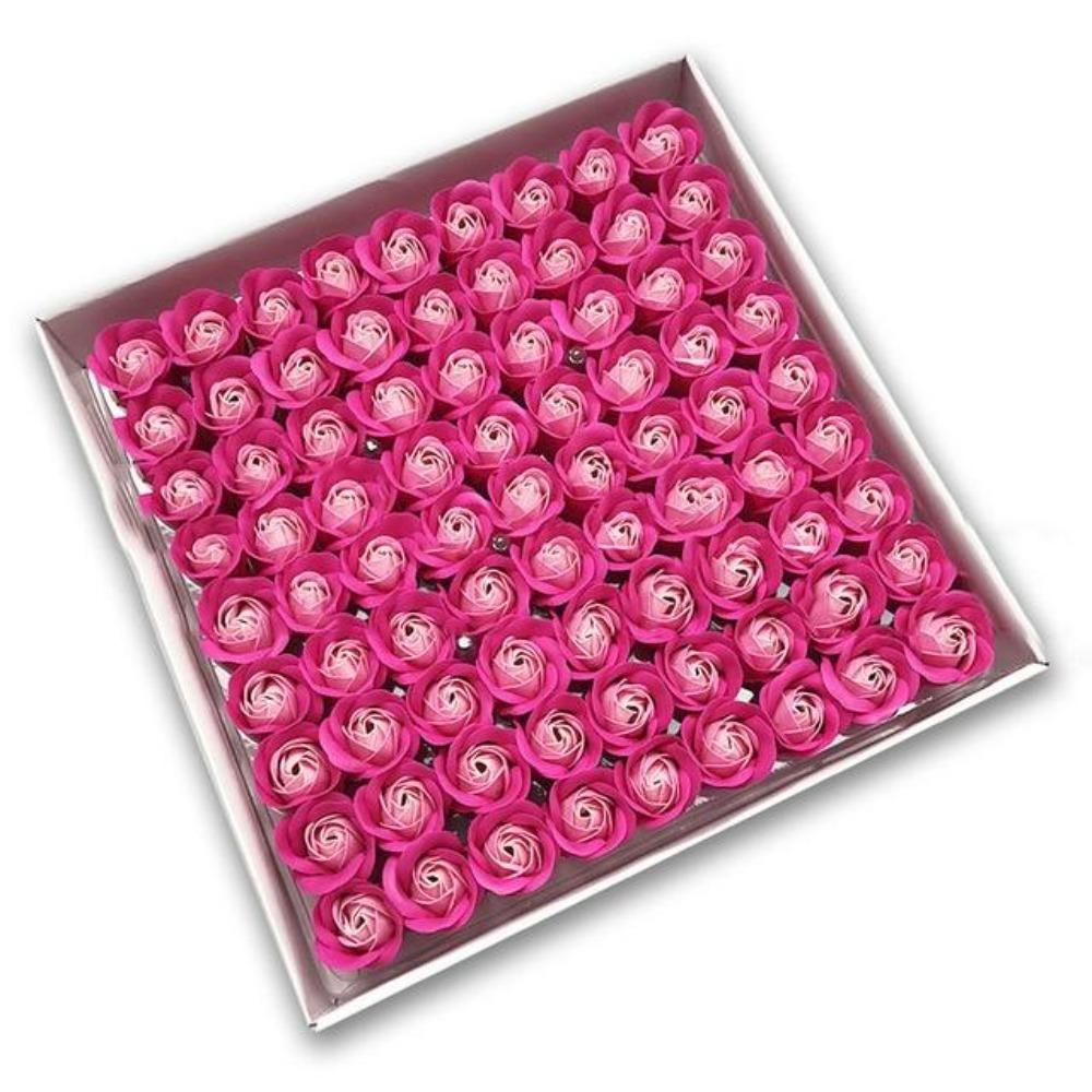 81 Piece Rose Scented Enchanted Soap Flower (19 Colors)