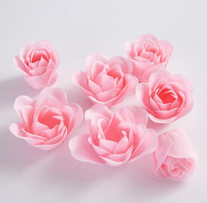 81 Piece Rose Scented Enchanted Soap Flower (19 Colors)