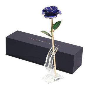 Preserved 24k Gold Long Stem Immortal Rose (3 Styles) 20 Variants NEW Colors 2022