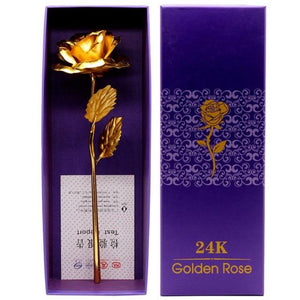 Preserved 24k Gold Long Stem Immortal Rose (3 Styles) 20 Variants NEW Colors 2022