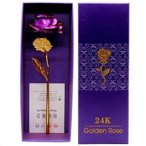 Preserved 24k Gold Long Stem Immortal Rose (3 Styles) 20 Variants NEW Colors 2022