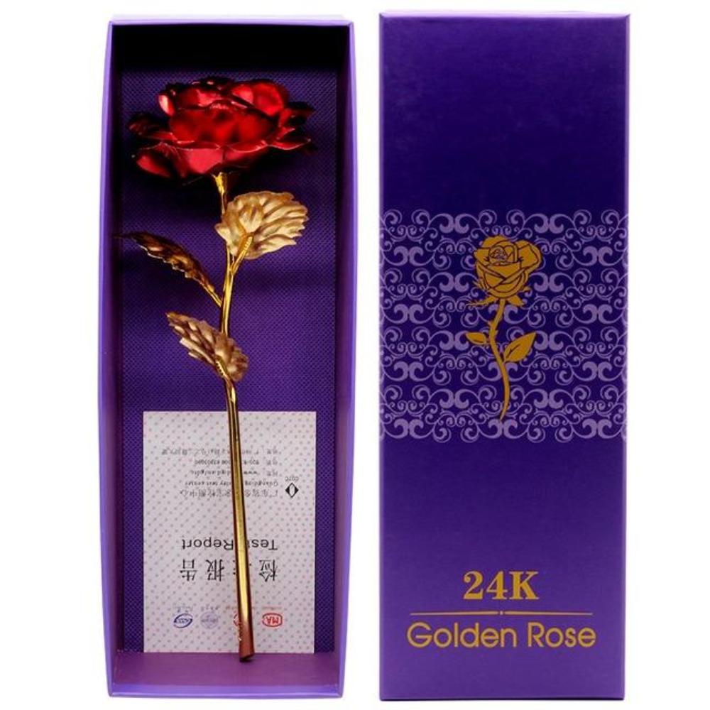 Preserved 24k Gold Long Stem Immortal Rose (3 Styles) 20 Variants NEW Colors 2022