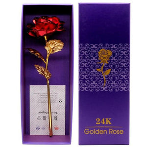 Preserved 24k Gold Long Stem Immortal Rose (3 Styles) 20 Variants NEW Colors 2022