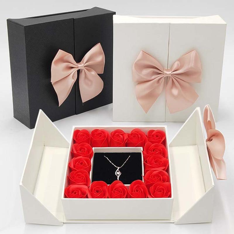 "I Love You" Forever 100 Language Micro Projection Necklace With Rose Box (30 Options)