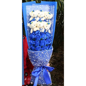 Rose Teddy Bear Bouquet Enchanted Flower (6 Designs) NO BOX