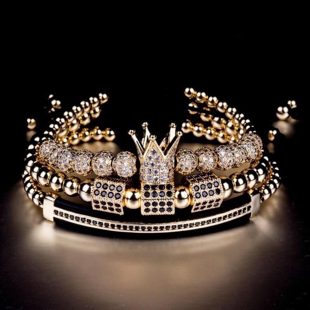 King Bling Royal Ice Bracelet 3PCS Set (4 Colors)