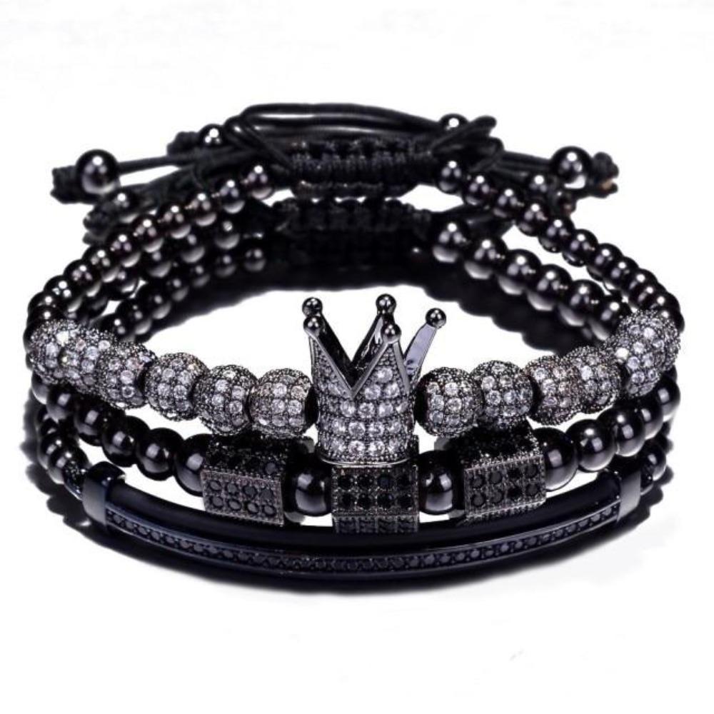 King Bling Royal Ice Bracelet 3PCS Set (4 Colors)