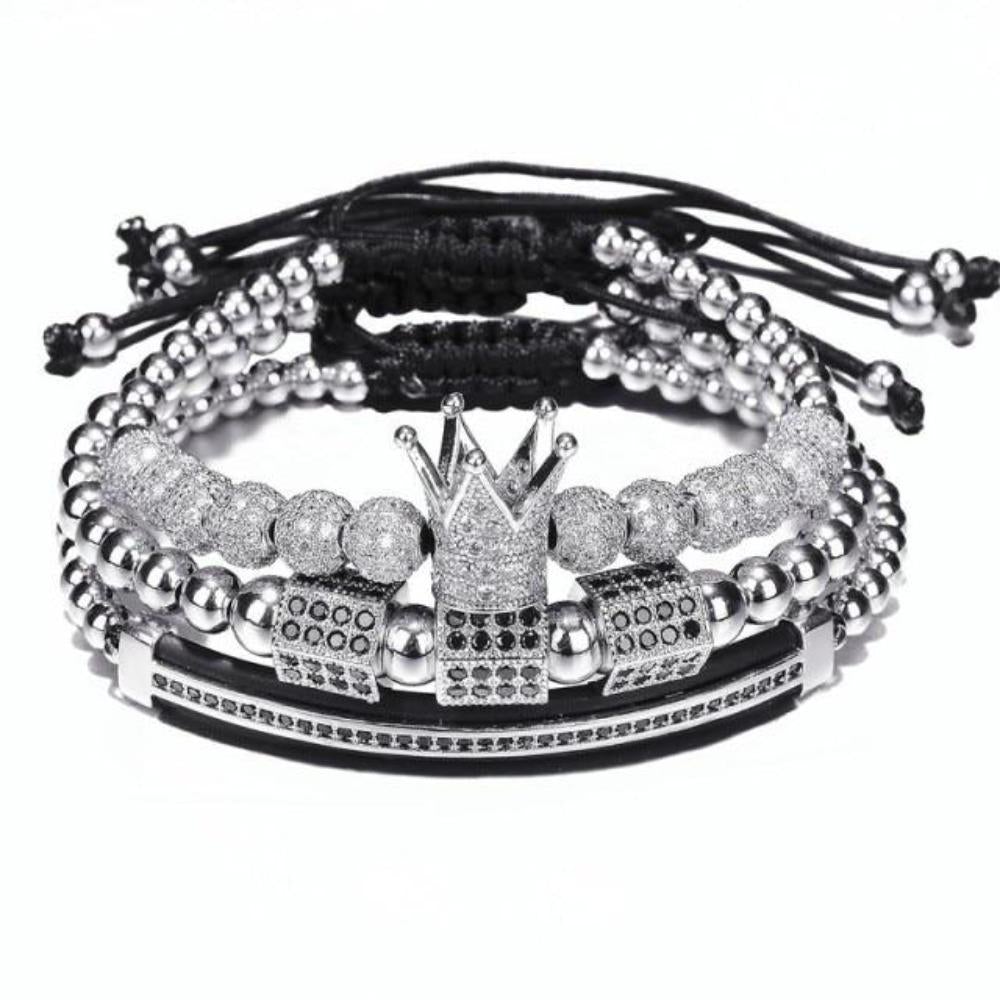 King Bling Royal Ice Bracelet 3PCS Set (4 Colors)