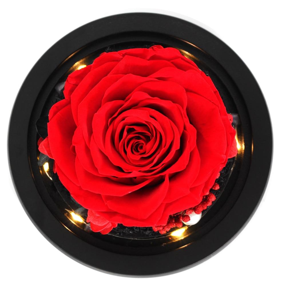 Limited Edition 2021 Immortal Enchanted Rose Glass Heart Dome (15 Colors) With Luxury Gift Box