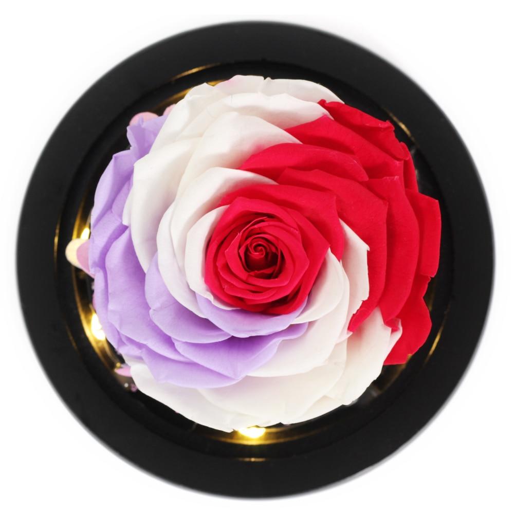 Limited Edition 2021 Immortal Enchanted Rose Glass Heart Dome (15 Colors) With Luxury Gift Box