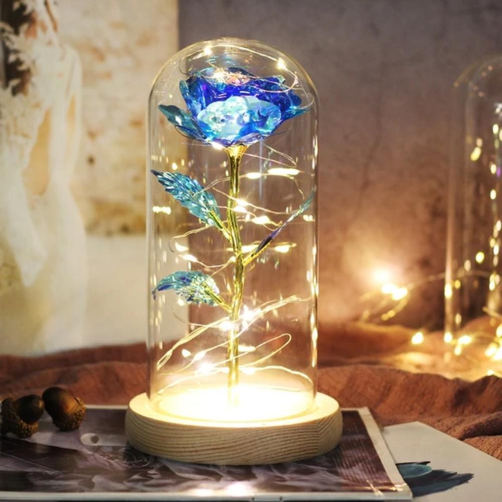 Mother & Child Father & Child Galaxy Enchanted Rose LED Glass Display (34 Designs)