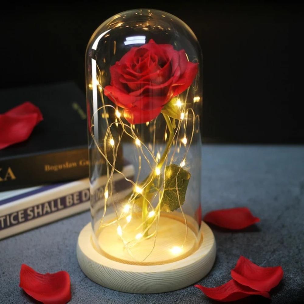 Mother & Child Father & Child Galaxy Enchanted Rose LED Glass Display (34 Designs)