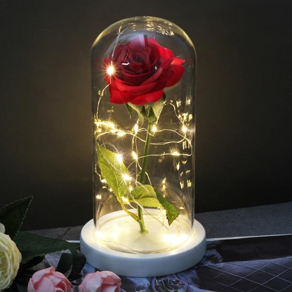 Mother & Child Father & Child Galaxy Enchanted Rose LED Glass Display (34 Designs)