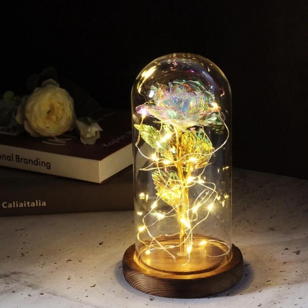 Mother & Child Father & Child Galaxy Enchanted Rose LED Glass Display (34 Designs)