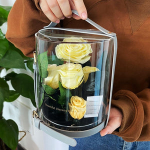 Immortal Enchanted Preserved Rose Bouquet Display (3 Colors)