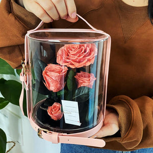 Immortal Enchanted Preserved Rose Bouquet Display (3 Colors)