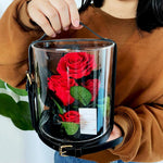 Immortal Enchanted Preserved Rose Bouquet Display (3 Colors)