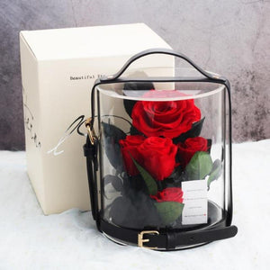 Immortal Enchanted Preserved Rose Bouquet Display (3 Colors)