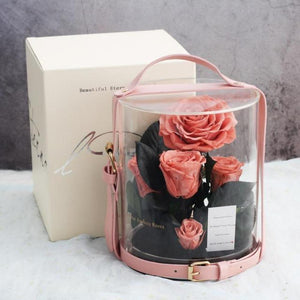 Immortal Enchanted Preserved Rose Bouquet Display (3 Colors)