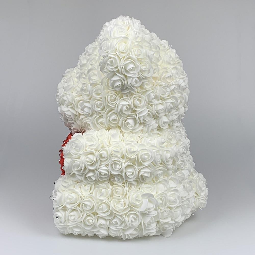 Limited Edition Diamond Enchanted Forever Rose Heart Teddy Bear (3 Colors) 40cm